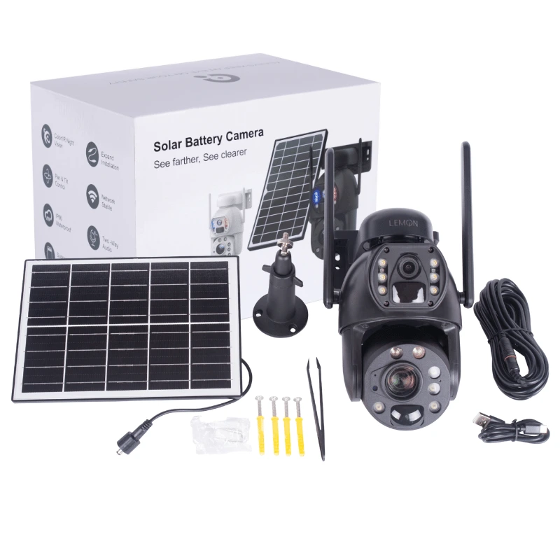 Kamera solarna z dwoma obiektywami do monitoringu Lemon Solaris